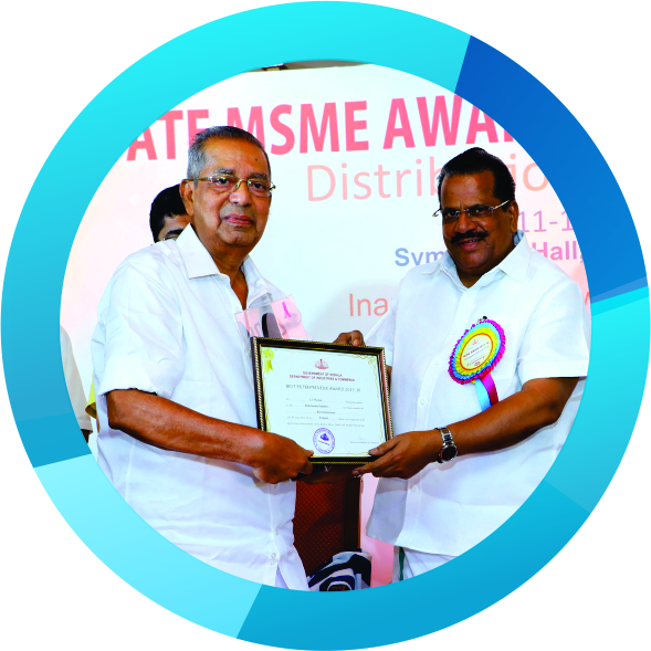 Awarded Best Entrepreneur in Kottaym District for the year 2015-16 (Kelachandra Polymers) & Started Kelachandra Mouldings at Vakkathanam, Kottayam